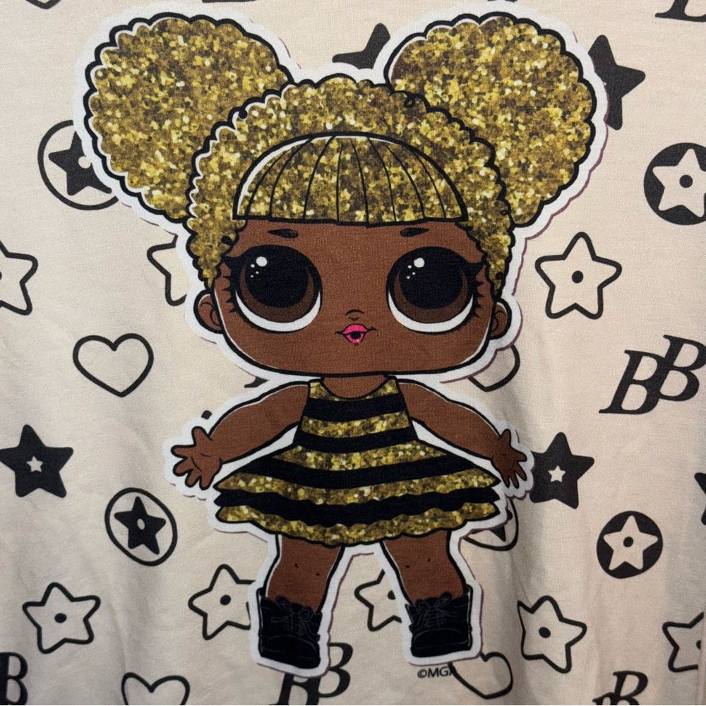 PatPat L.O.L surprise size 9-10 years Glittery character hoodie joggers outfit - Picture 3 of 6